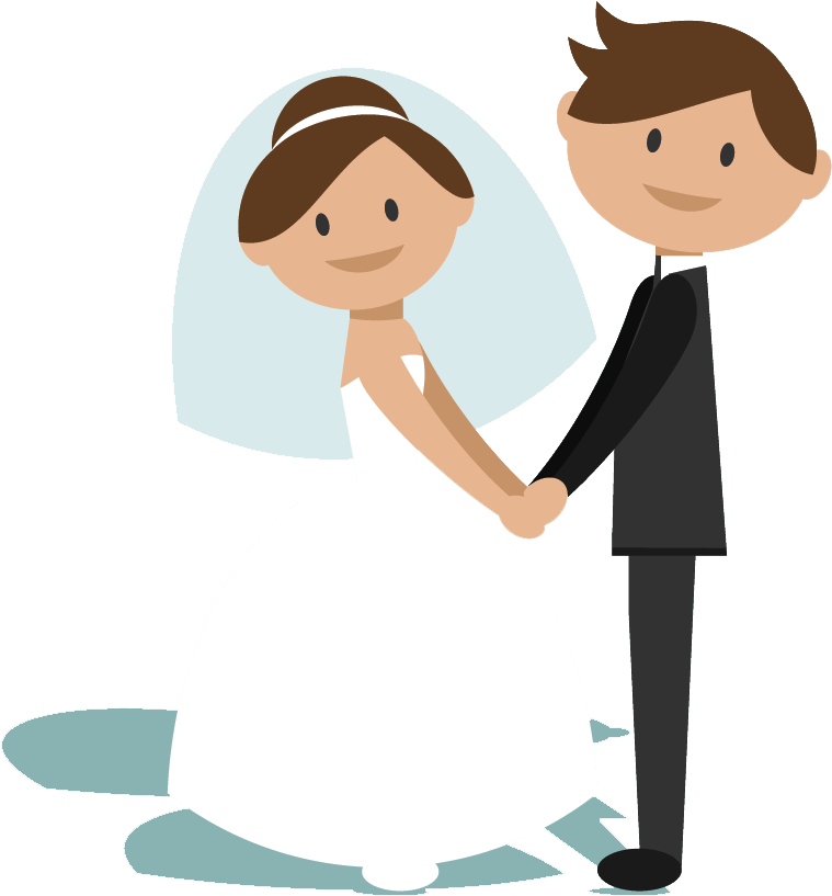00000 - Transparent Background Bride And Groom Clipart (893x966)
