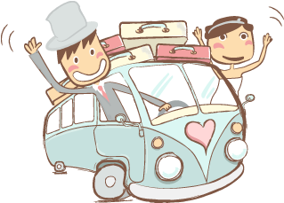 Resultado De Imagen De Novios Png - Luna De Miel Dibujo (384x320)