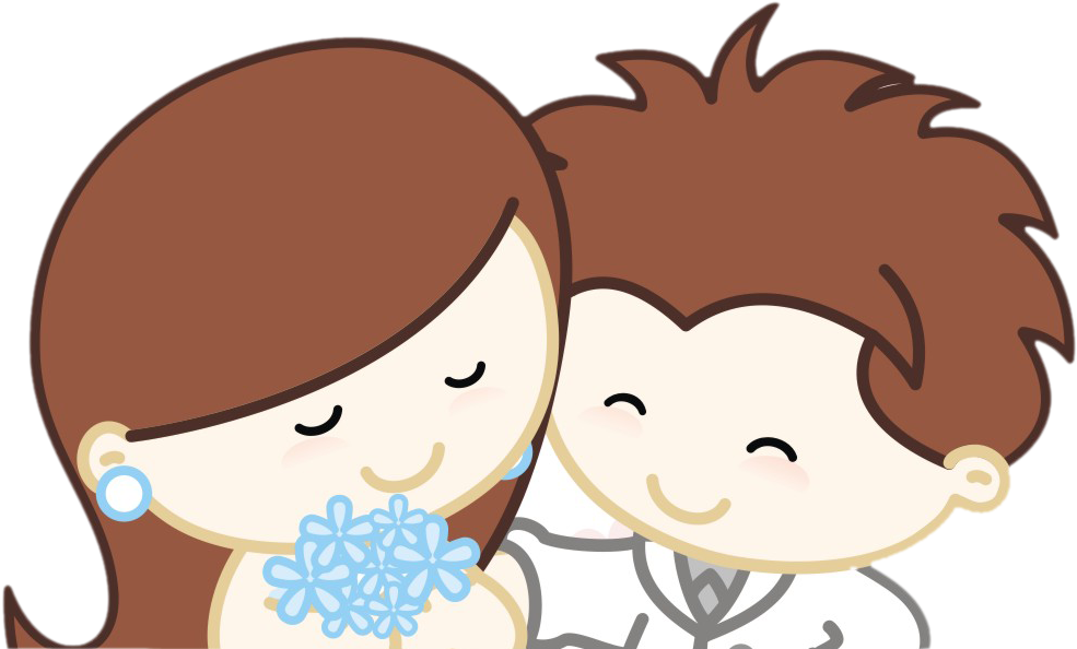 Casamento - Noivinhos Cartoon (984x614)