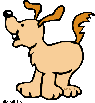 Animals Clip Art By Phillip Martin - Dog Clip Art Gif (417x450)