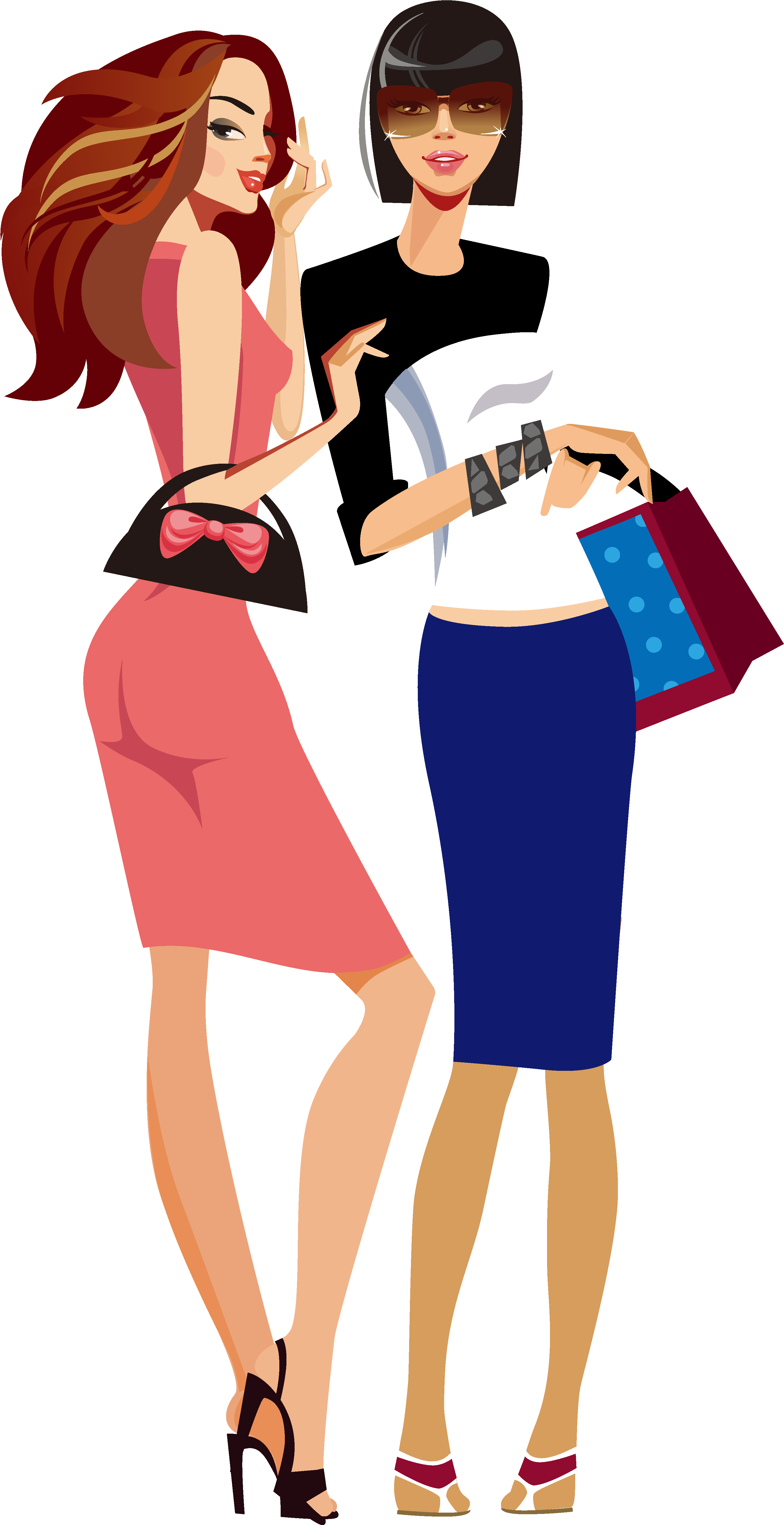 Fashion Shopping Girl - Running In Heels: Quick And Smart Snack (3421x5945)