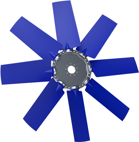 8-bladed P8y Axial Fan - Ceiling Fan (500x500)