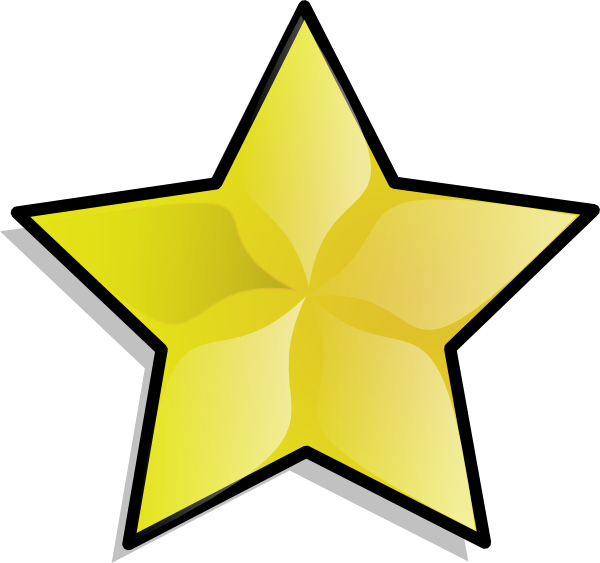 Hollywood Clip Art Free - Hollywood Star Clip Art (600x563)