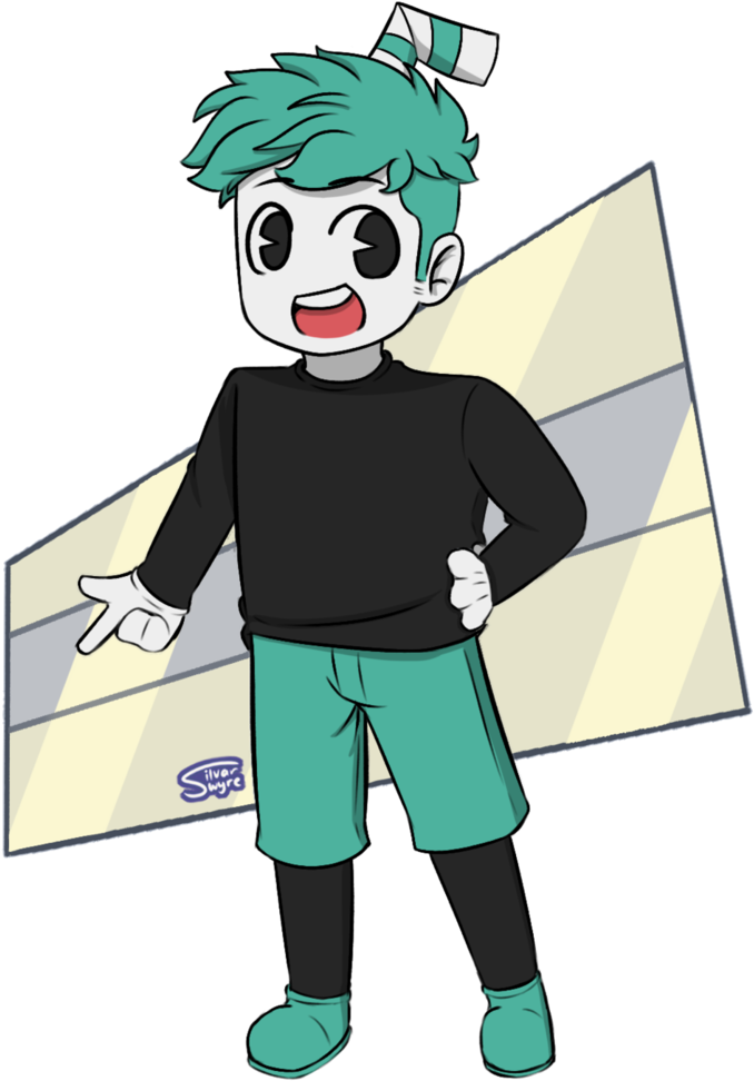 Jacksepticeye Cuphead By Silvarwyre - Cuphead Jacksepticeye Fan Art (734x1087)