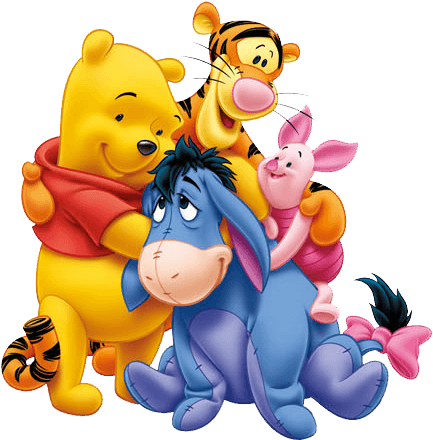 Clipart Group Hug - Winnie The Pooh Png (459x457)