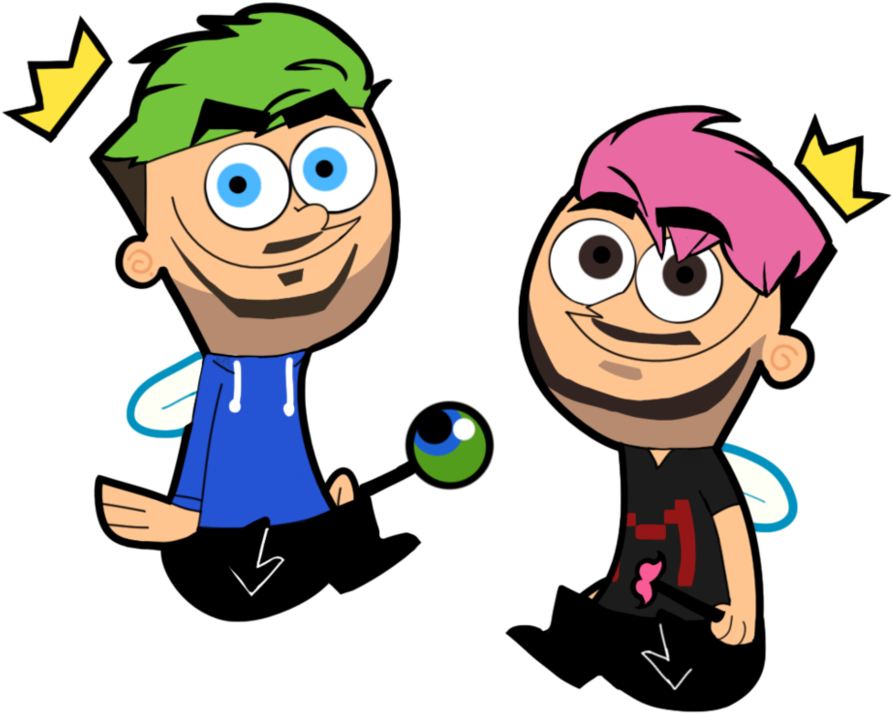 Jacksepticeye And Markiplier - Markiplier And Jacksepticeye Fairly Odd Parents (992x805)