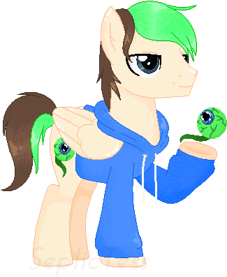 Jacksepticeye Ponified By Septictess - Jacksepticeye My Little Pony (477x463)
