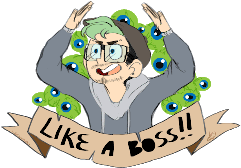 Random And Sketched Gif That I Made While I Listening - Cartoon (500x481)