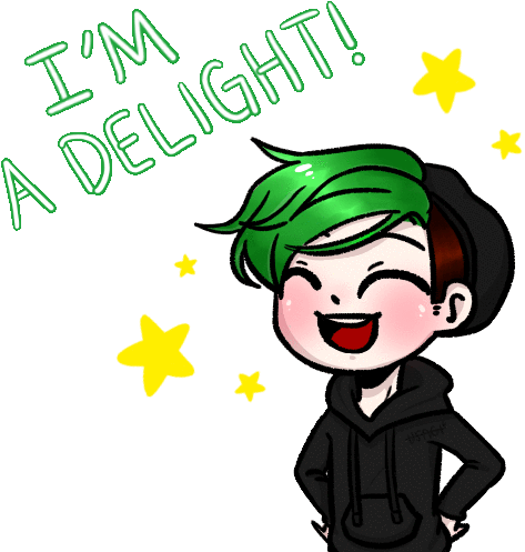 Jacksepticeye [gif] By Usagiibaka - Digital Art (500x500)