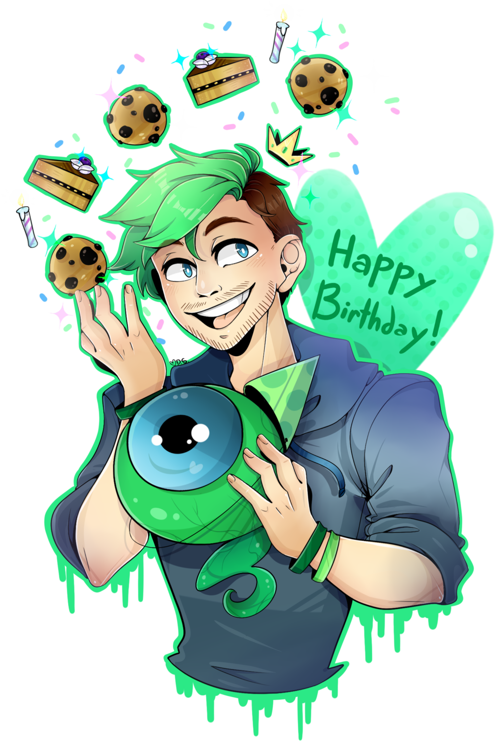 Jacksepticeye Birthday By Darkmagic-sweetheart - Jacksepticeye Birthday By Darkmagic-sweetheart (1024x1591)