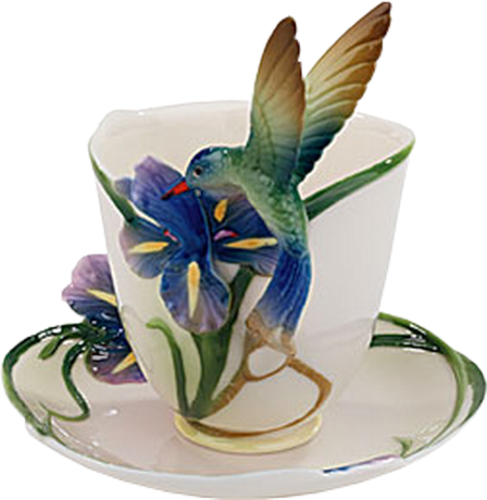 Blue Iris - Saucer (487x500)