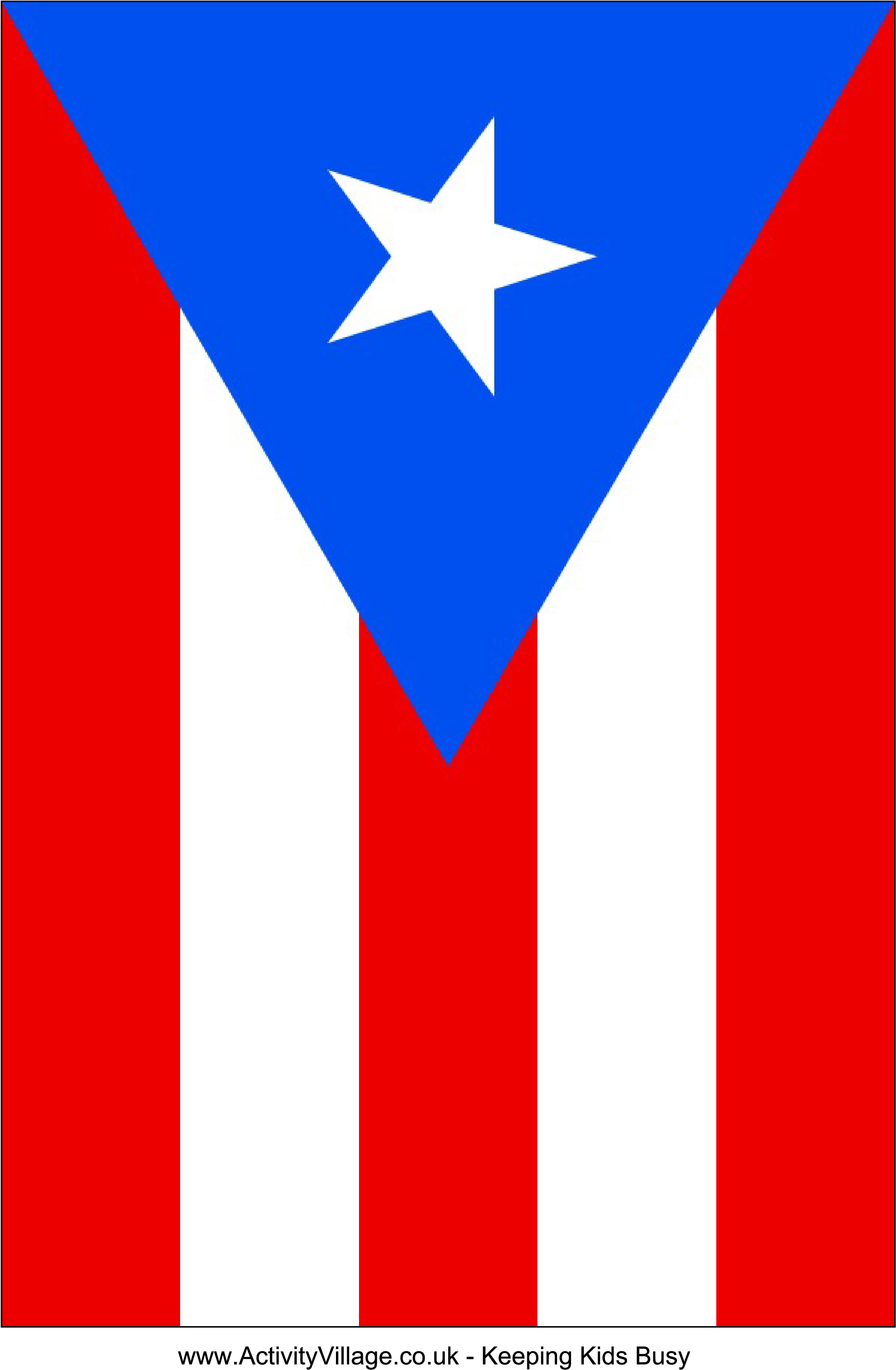 Download This Free Printable Puerto Rico Template A4 - Download This Free P...
