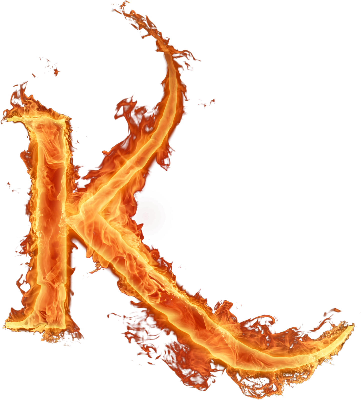 Letras Em Png Efeito Fogo - Letra K De Fogo Png (1446x1600)