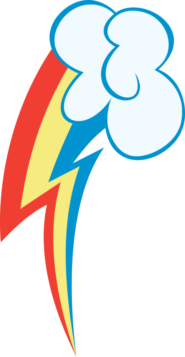 Rainbow Dash's Cutie Mark By User15432 On Deviantart - Mane 6 Cutie Marks (643x1243)