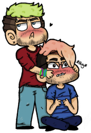 Jacksepticeye Markiplier - Markiplier And Jacksepticeye Cute (400x531)