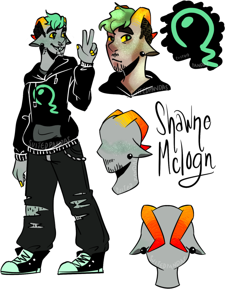 Fantroll - Homestuck Trollsona Jacksepticeye (1280x1665)