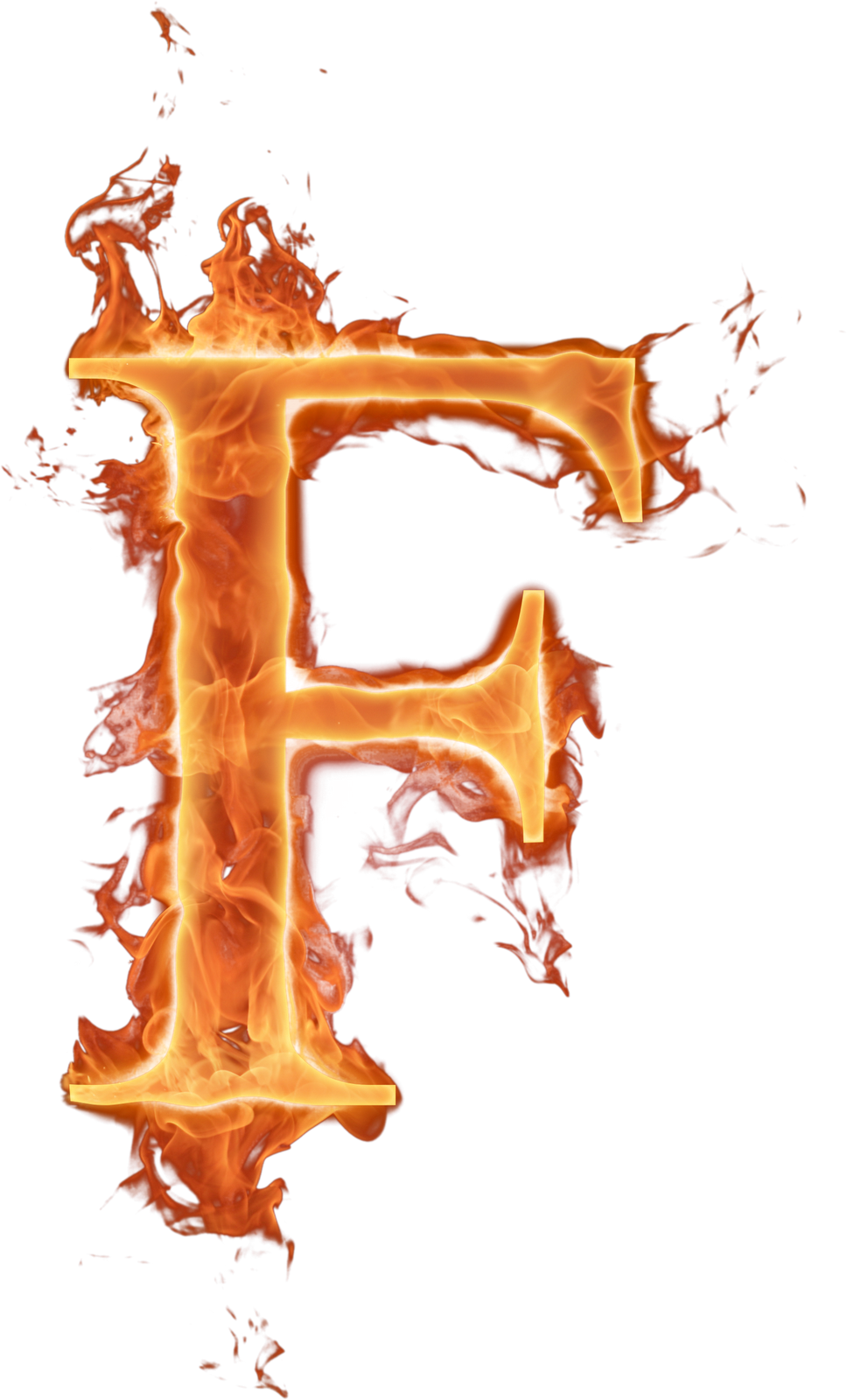 Letras Em Png Efeito Fogo - Letra Alfabeto De Fogo Png (968x1600)