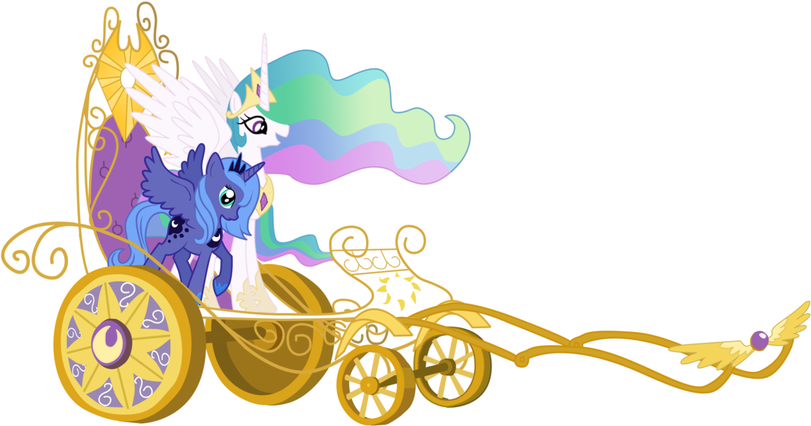Jaelachan, Chariot, Filly, Princess Celestia, Princess - Chaise (1280x864)