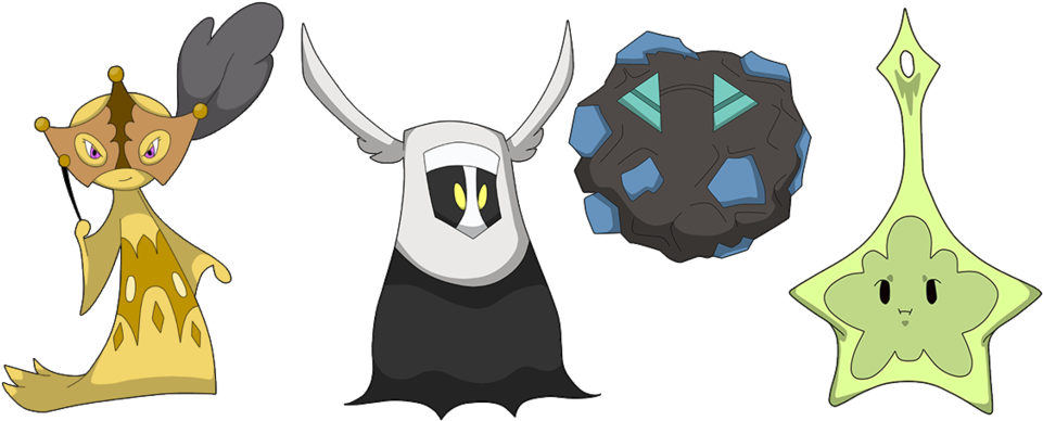 Four Fakemon Revealed By Clophil - Digital Art (1024x427)
