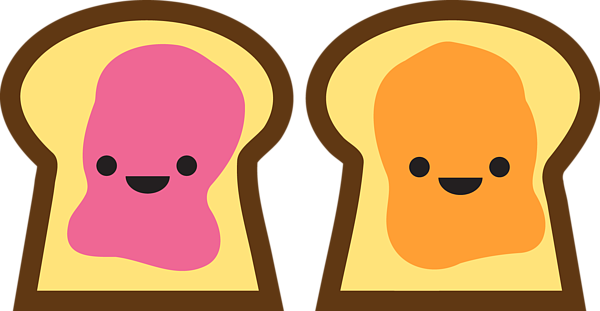 Bleed Area May Not Be Visible - Cartoon Pictures Of Peanut Butter And Jelly (600x311)