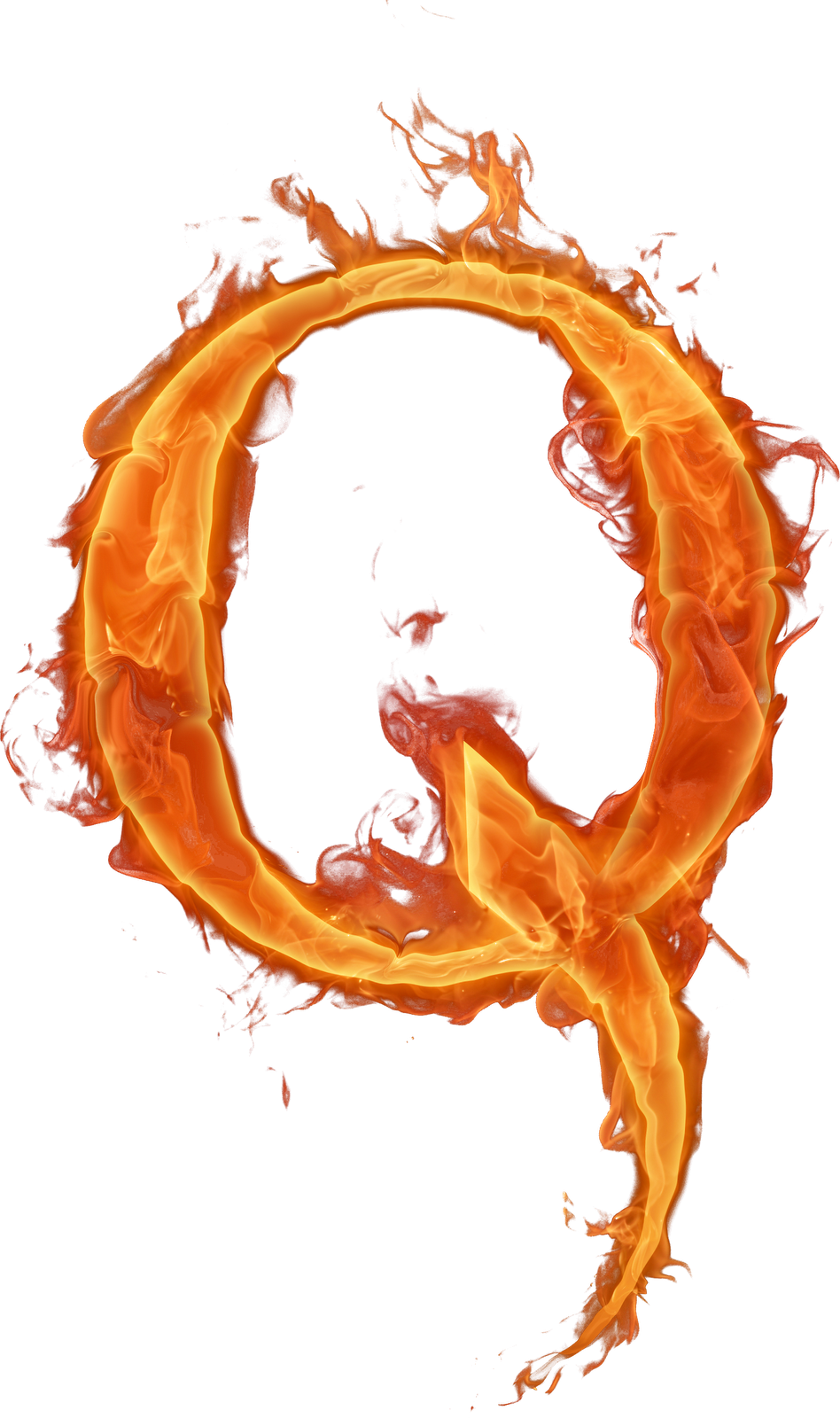 Letras Em Png Efeito Fogo - Letras De Fuego Abecedario (948x1600)