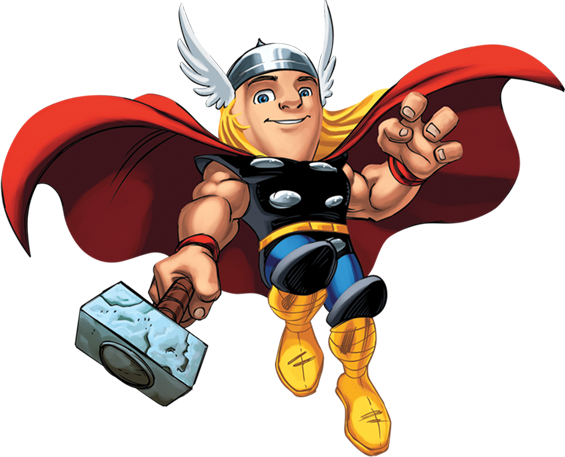 Uma Festa Completa, Com Várias Molduras Para Convites, - Marvel Super Hero Squad Png (565x457)