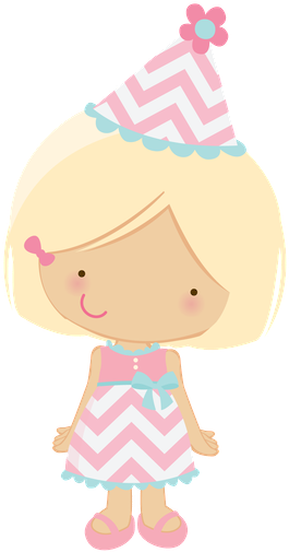 Zwd Girl Birthday Party Clipart - Minus Party (286x516)