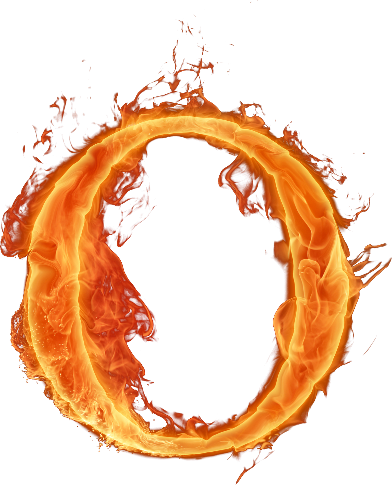 Letras Em Png Efeito Fogo - Letra O Fogo Png (1292x1600)