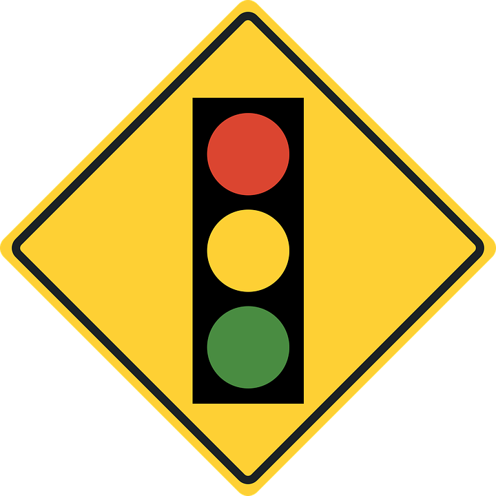 Traffic Sign - Traffic Light Road Sign (720x720)