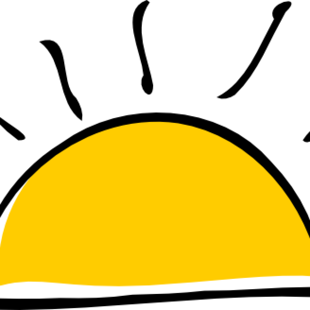 Sunrise Clipart Sunset Clip Art At Clker Vector Online - Rising Sun Clip Art (1024x1024)