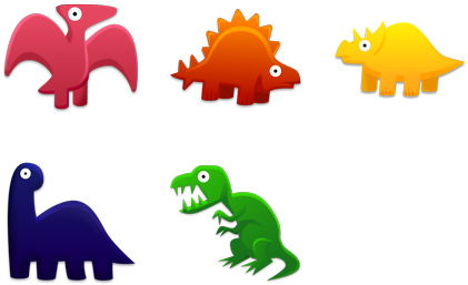 Search - Dinosaurs Icons (552x296)