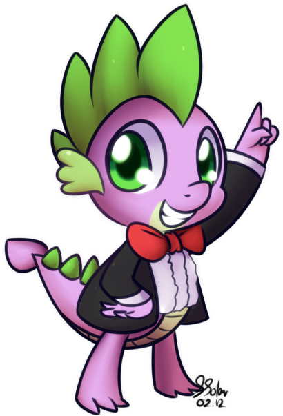 Spike By Bukoya-star - Dragon In A Tux (427x608)