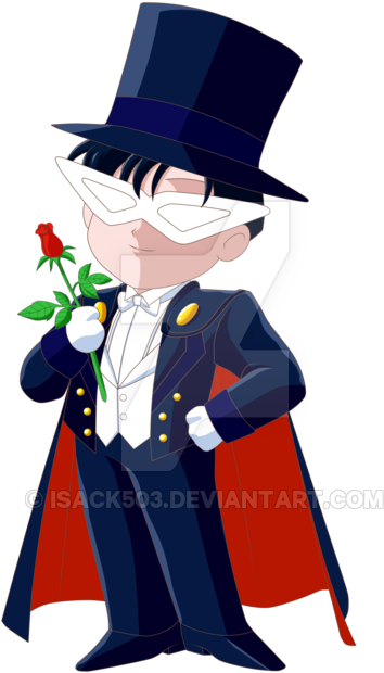 Chibi Tuxedo Kamen By Isack503 - Tuxedo Mask (400x619)