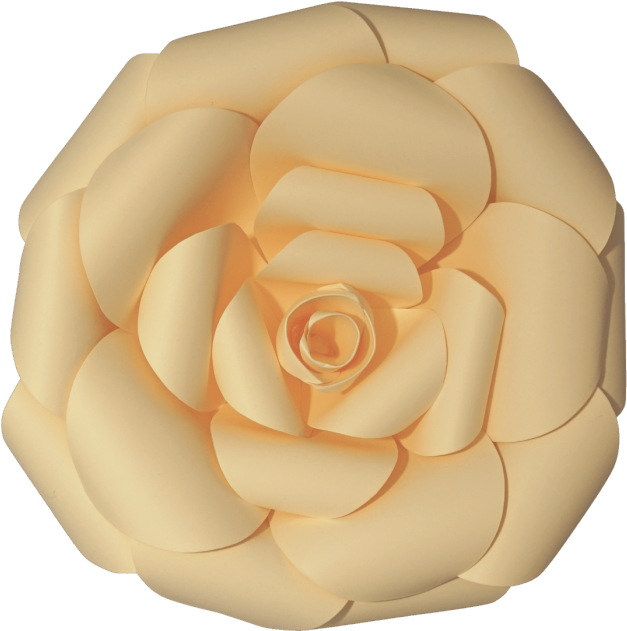 Elizabeth - Yellow Paper Flower Png (700x700)