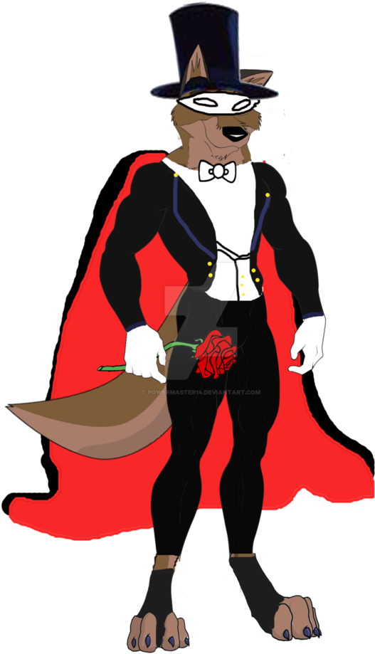 Balto As Tuxedo Mask By Powermaster14 - Cartoon (679x1175)