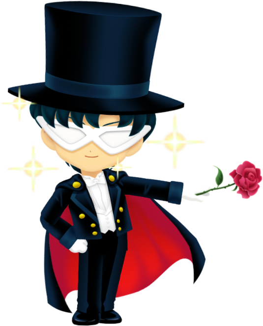 Sailor Moon Drops - Sailor Moon Drops Tuxedo Mask (535x664)