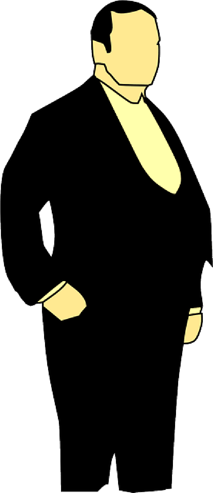 Tux, Sign, Man, Card, Cartoon, Poster, Fat, Postcard - Fat Man In Suit Cartoon (800x1600)