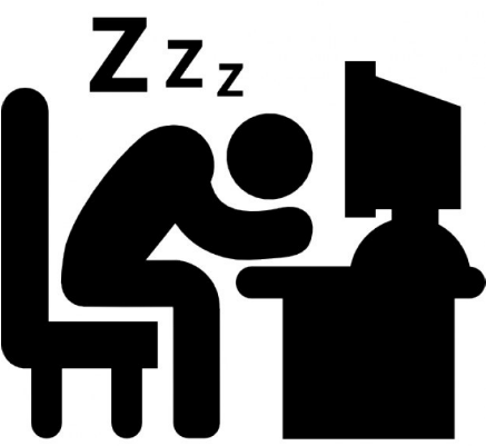 Man Sleeping Computer Clipart - Eat Sleep Dive Repeat (600x400)