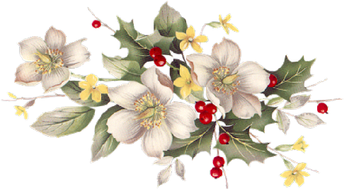 Décorations De Noël "fleurs Gui" - Welcome To Group (500x278)