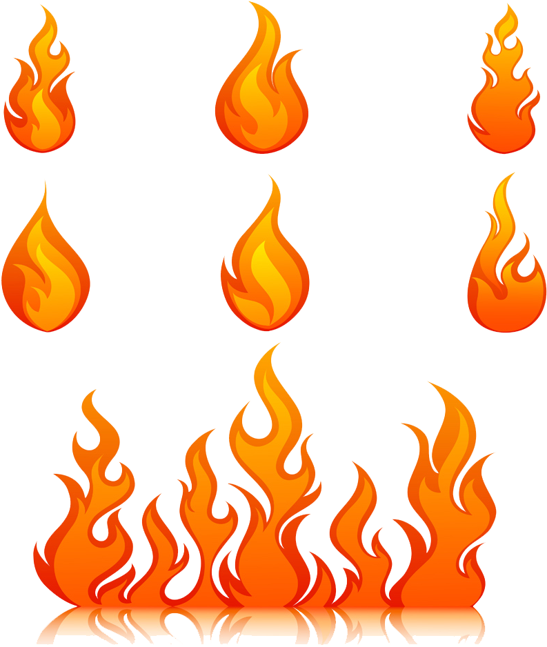 Flame Fire Royalty-free Clip Art - Fire Free Vector (1000x1010)