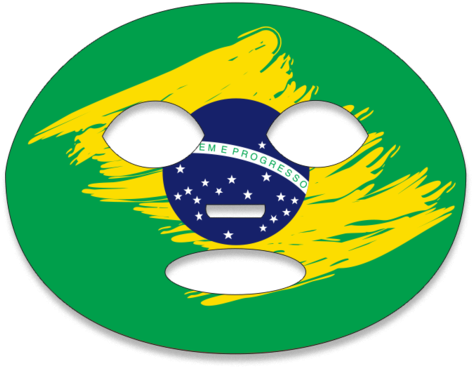 Flag Face Tattoo Fan Brazil - Circle (640x480)