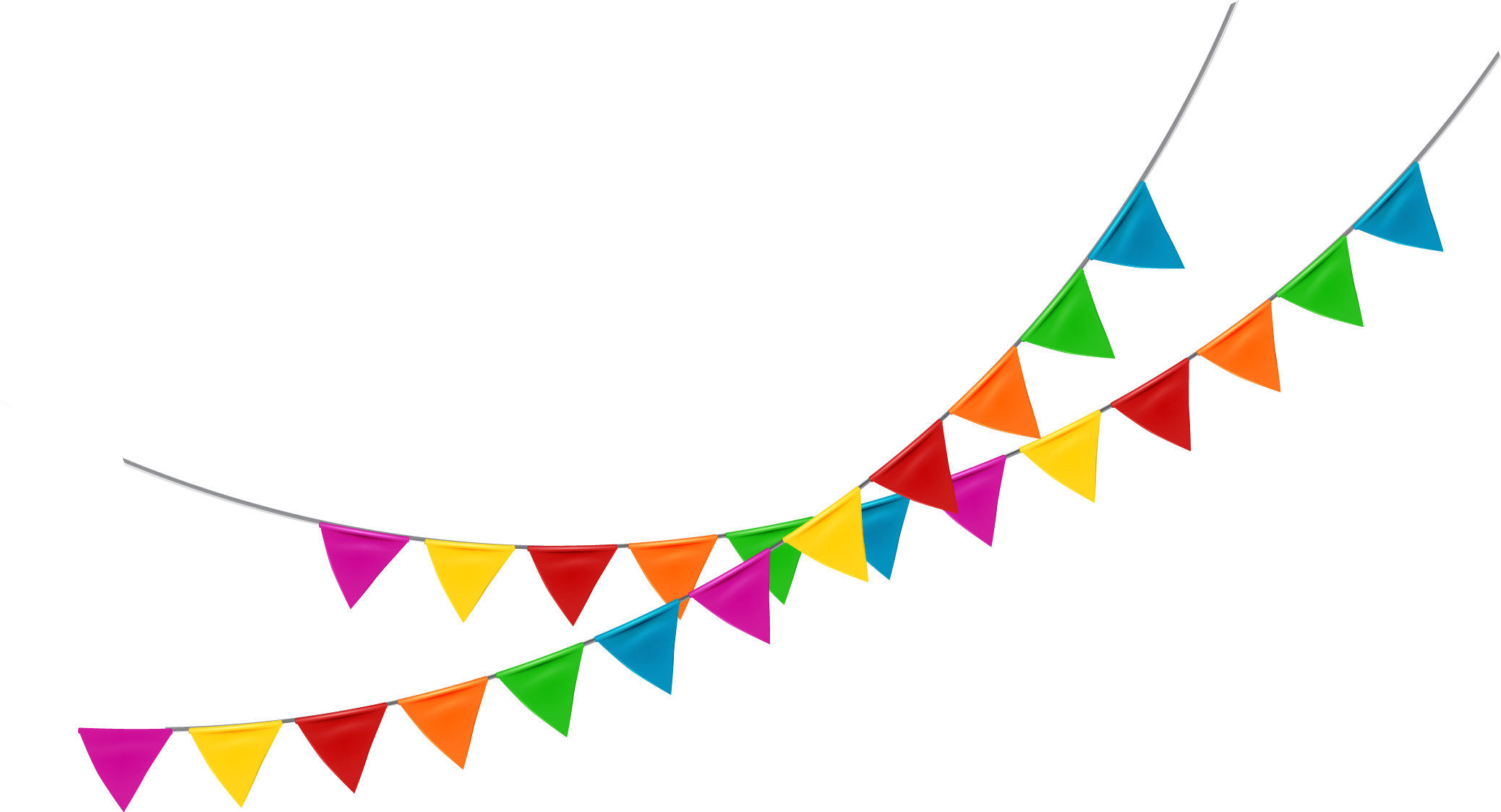 Flag Banner Pennon Bunting - Colored Flag Banner Png - (2076x1123) Png Clipart Download Flag Banner Pennon Bunting - Colored Flag Banner Png - (2076x1123) Png Clipart Download