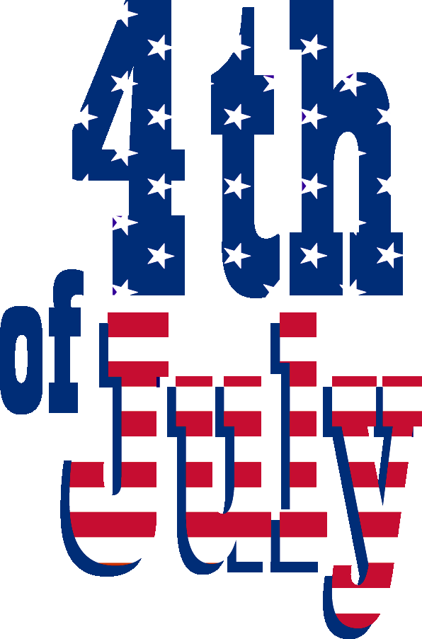 August Clipart - July 4th Clip Art (596x902)