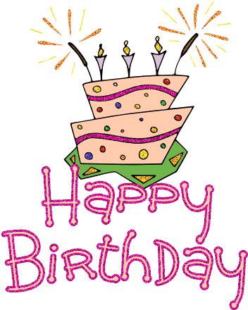 Happy Birthday - Birthday Cake Clip Art (361x448)