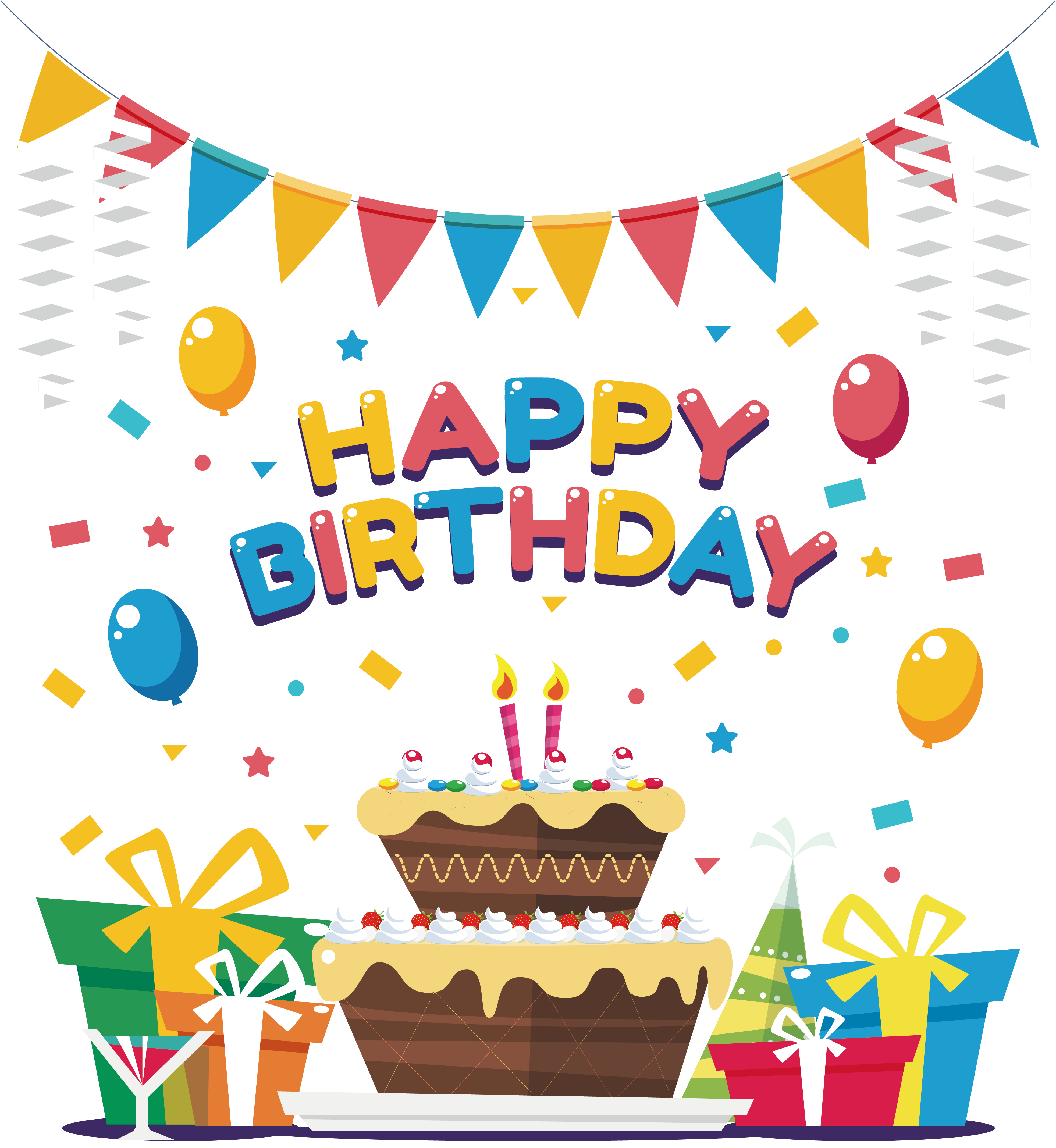 Birthday Cake Clip Art - Birthday Cake Transparent Background (3927x4270)