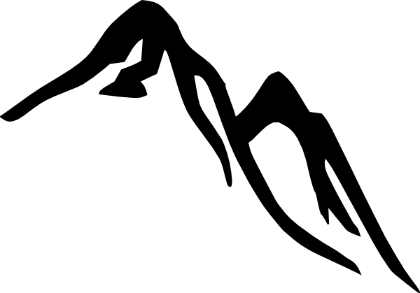 Snowy Mountain Clipart - Mountain Clip Art Free (600x419)