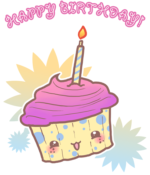 Birthday Cupcake By Dannysomui - Birthday Cupcake By Dannysomui (521x600)