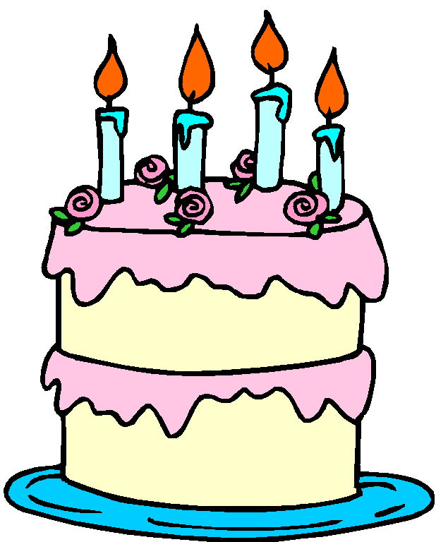 Birthday Cake Graphics - Birthday Cake Coloring Page (611x754)