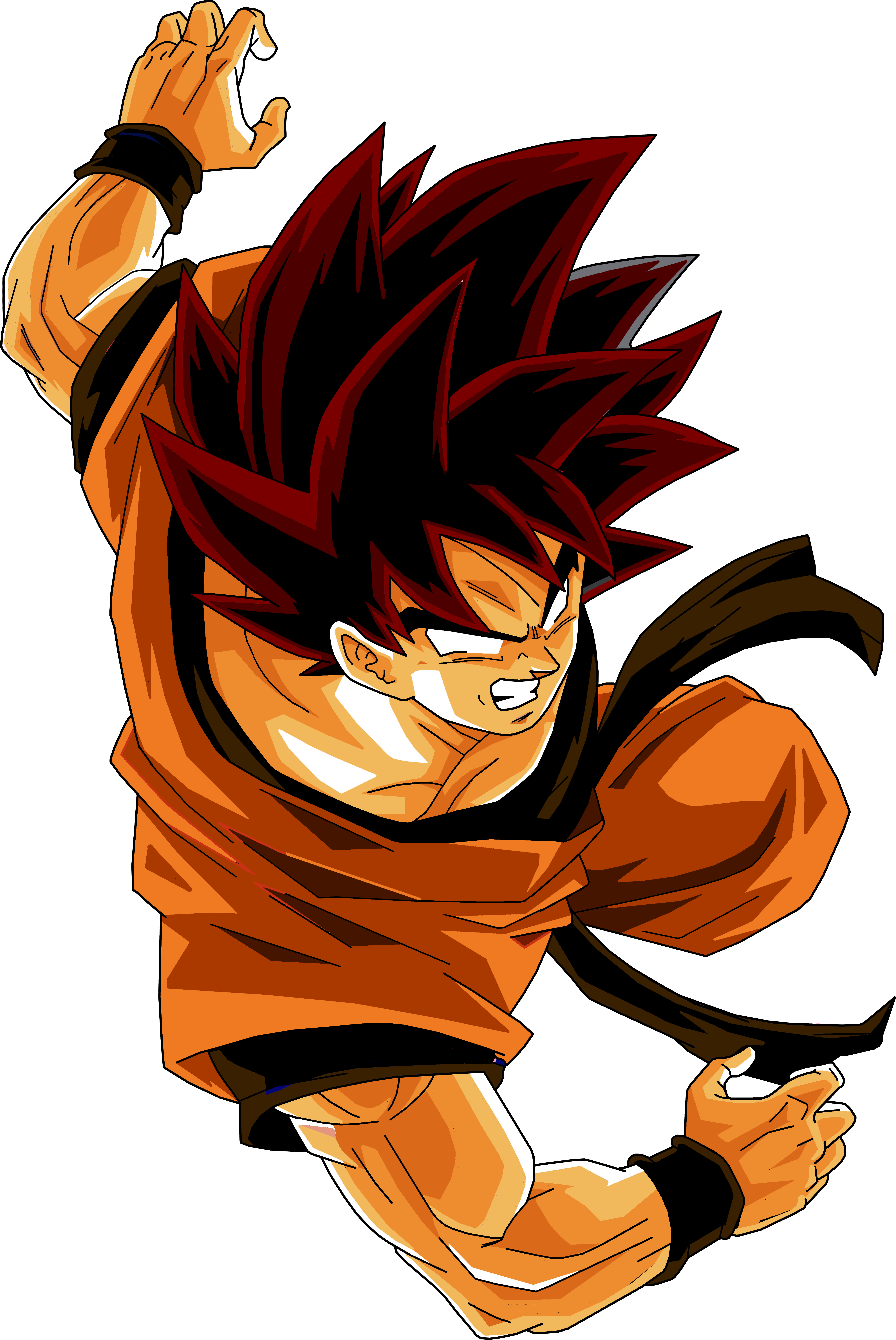 Goku 5 False Super Saiyan Palette By Brusselthesaiyan - Pseudo Super Saiyan Goku (4976x7441)