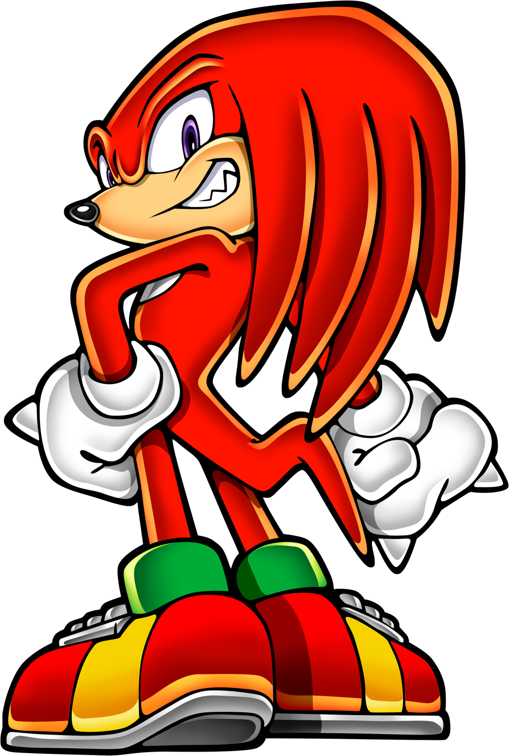 Knuckles Image - Sonic Advance 2 Knuckles, Find more high quality free tran...